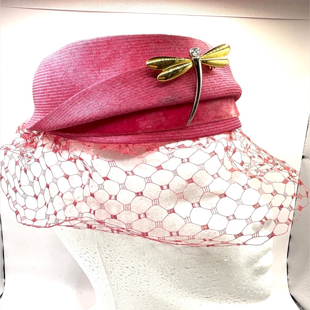 Vintage 1950s/1960s Halo Hat with Birdcage - Picture 2 of 10